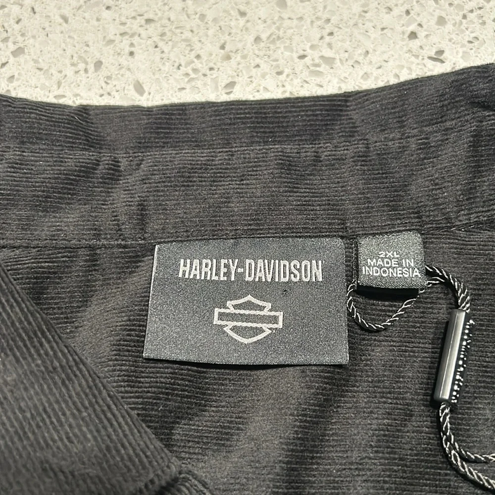 COPY - Men’s Harley Davidson Corduroy button down Elbow patch shirt - Picture 8 of 12